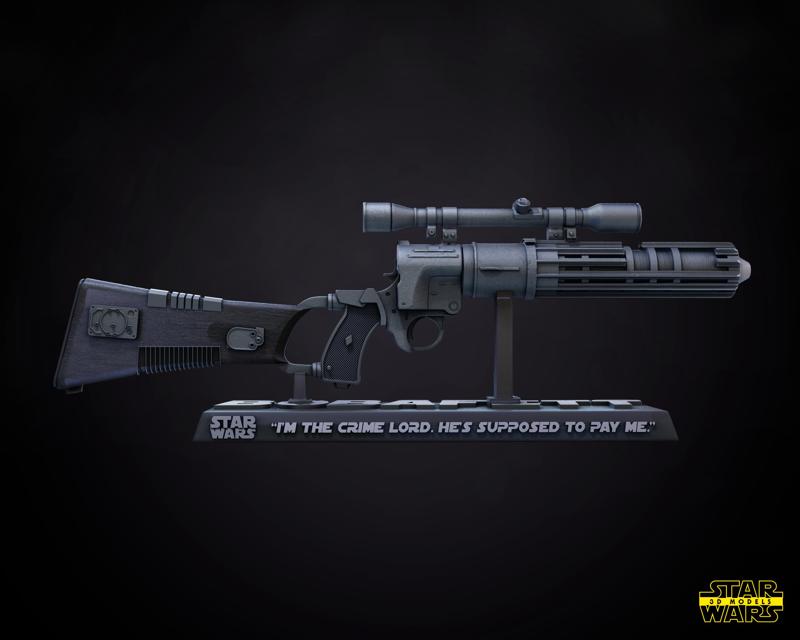 Boba Fett Rifle - Star Wars 3D Models - Tested and Ready for 3D printing