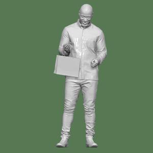 MAN SHOPPING PEOPLE CHARACTER DIORAMA