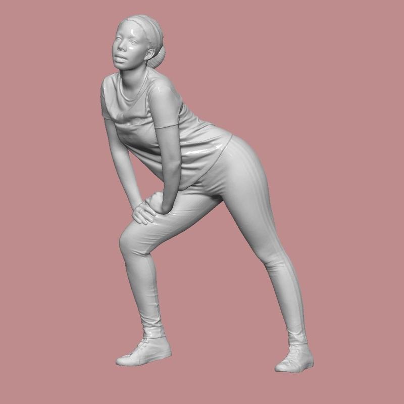 WOMAN GYM PEOPLE CHARACTER DIORAMA