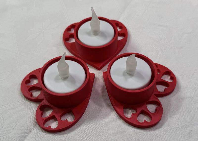 Heart Tealight (LED) Holder