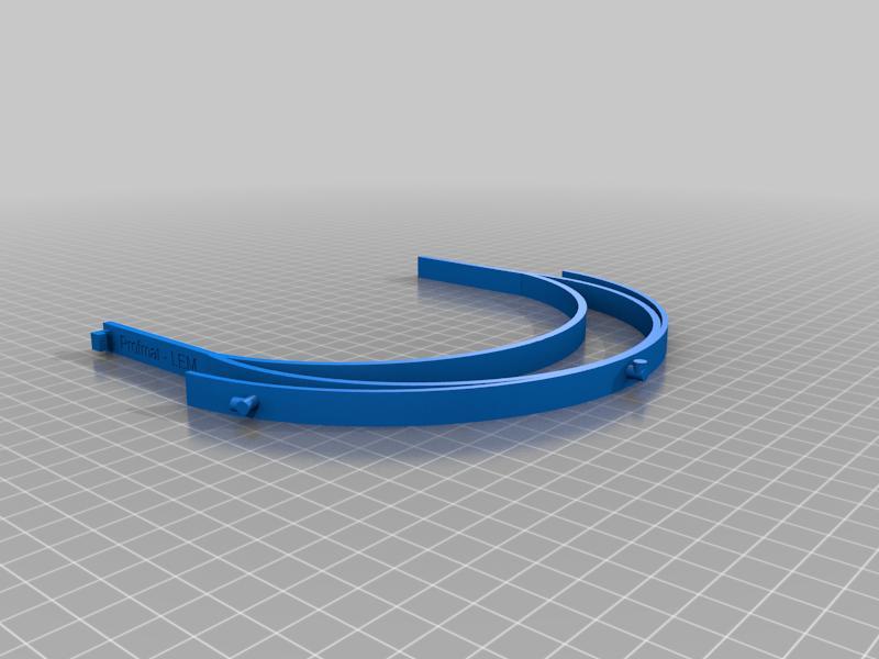 COVID-19 Faceshield (viseira de proteção - Incluso arquivo Openscad para empilhamento)