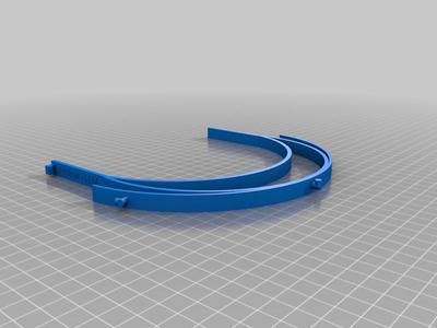 COVID-19 Faceshield (viseira de proteção - Incluso arquivo Openscad para empilhamento)