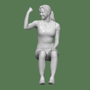 WOMAN GYM FOR DIORAMA PEOPLE CHARACTER