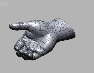 solid　hand　 handshake　HIGH QUALITY 3D 　SCAN