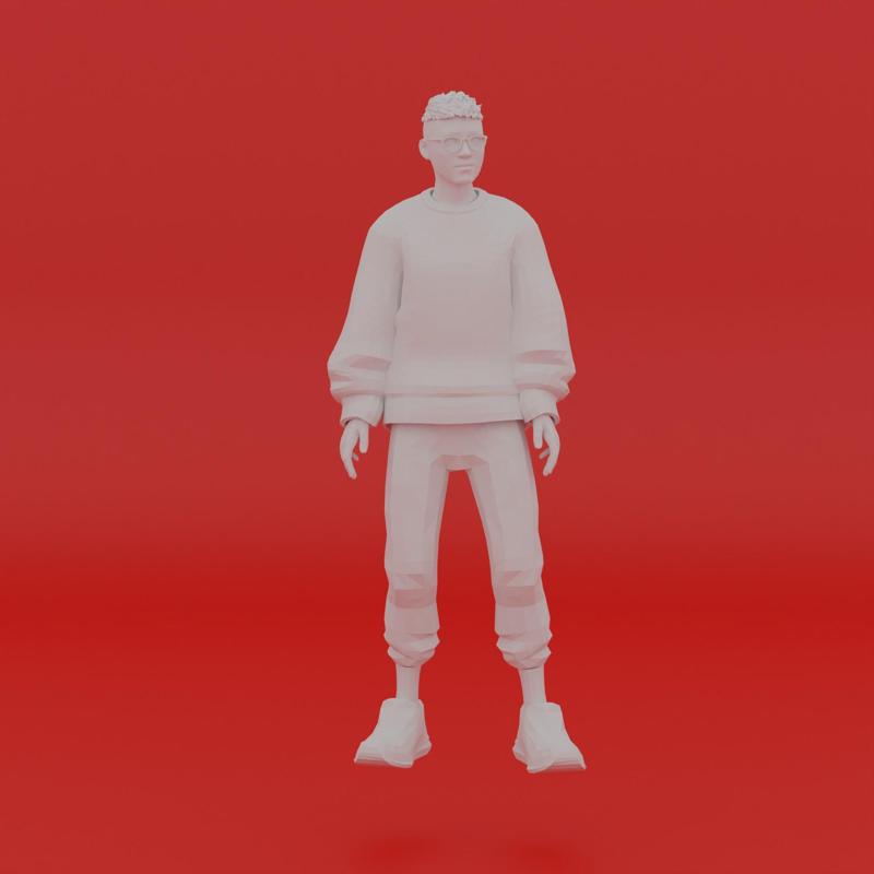 Character Pose Toy Man Miniature Figure 084