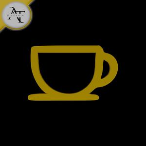 Simple Coffee Cup Symbol - 2D Art