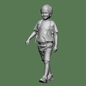 CHILD WALKING FOR DIORAMA PEOPLE CHARACTER