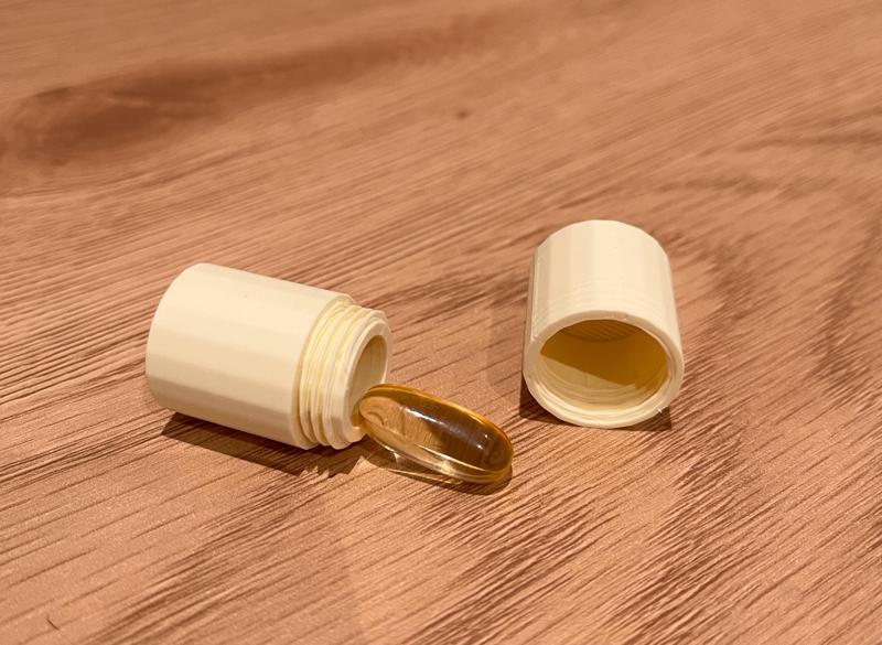 SOS pill keychain
