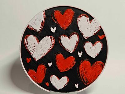 Valentine's Day Hearts Coaster