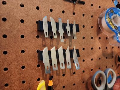X-Acto Blade Pegboard Rack