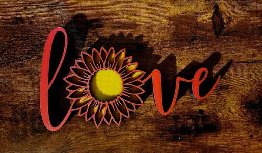 Flower Love Wall Plaque