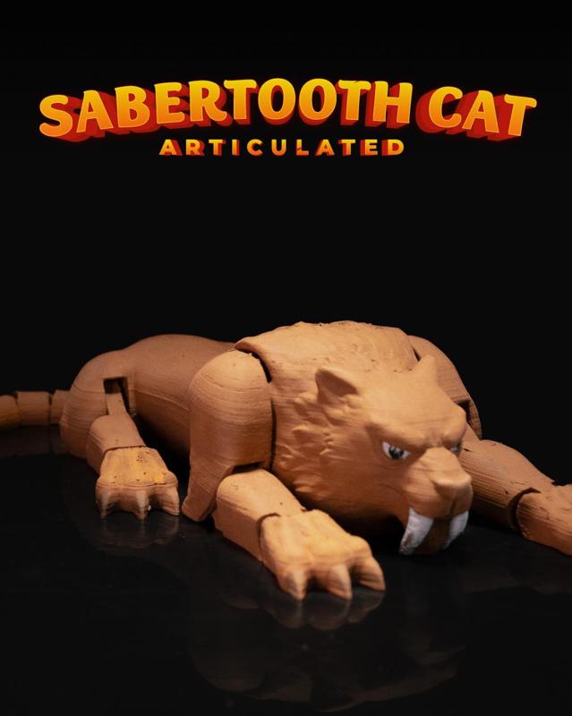 Articulated Sabertooth Cat