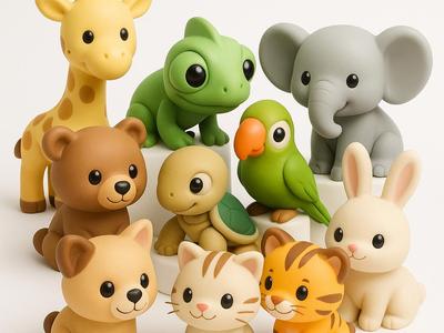 Adorable animal figures