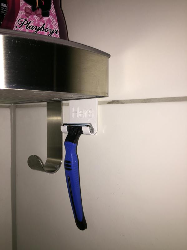 IKEA GRUNDTAL Shaver Holder w/ Text (customizable)