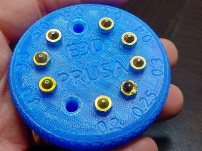 E3D V6 Nozzle Holder Disc with Knurled and Filleted Edge