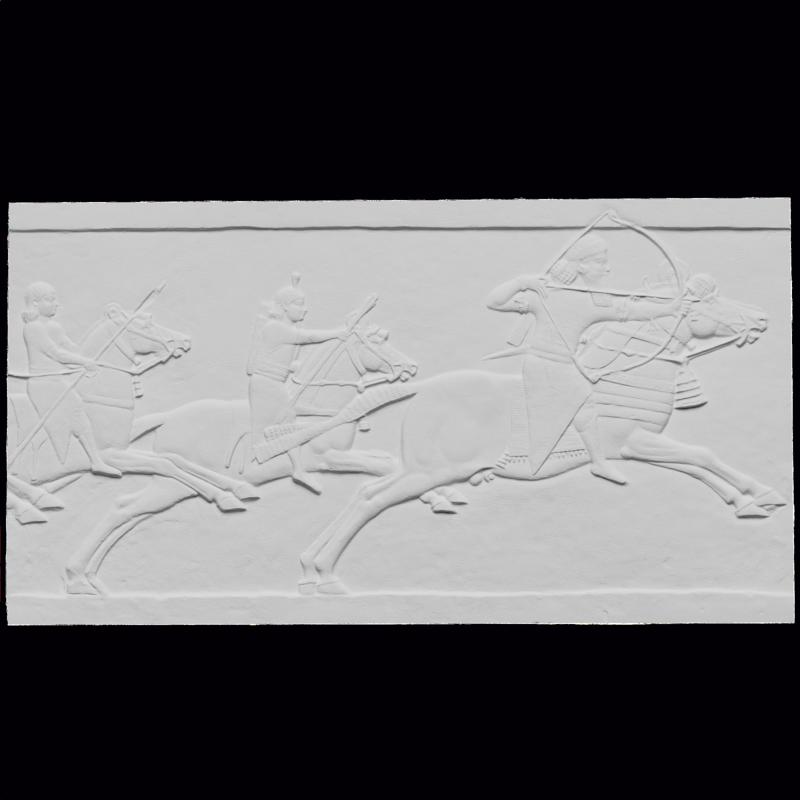 Ashurbapinal hunting donkeys