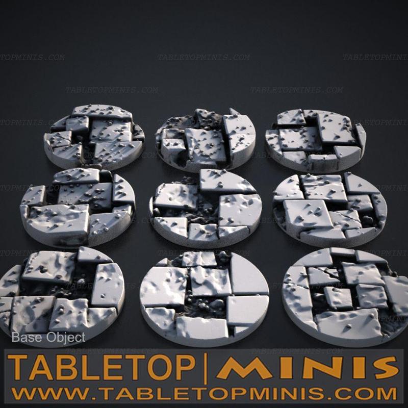 Broken Tiles 25mm Base Toppers