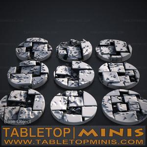 Broken Tiles 25mm Base Toppers