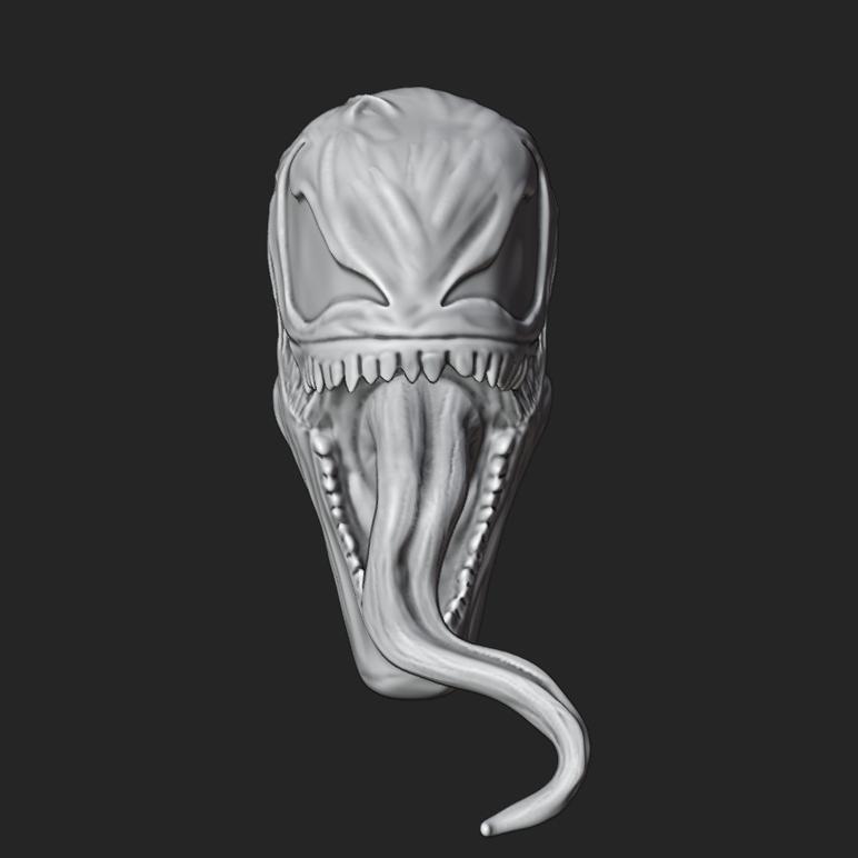 Monster Venom head replica (Marvel Legends compatible)