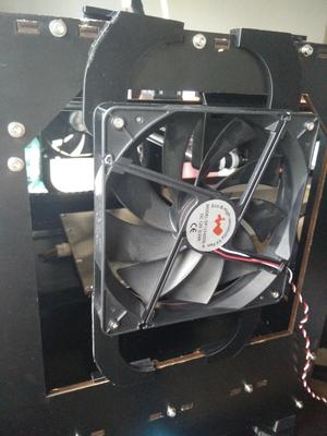 120 / 140 mm Build Chamber Fan mount for CTC / Flashforge / Makerbot Replicator
