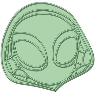 Spider Gwen face cookie cutter