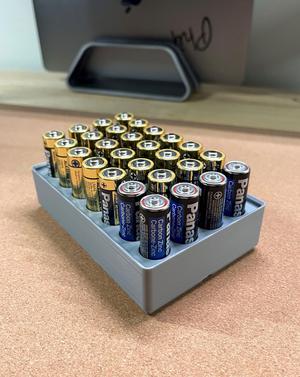 Gridfinity Bin - AA Batteries