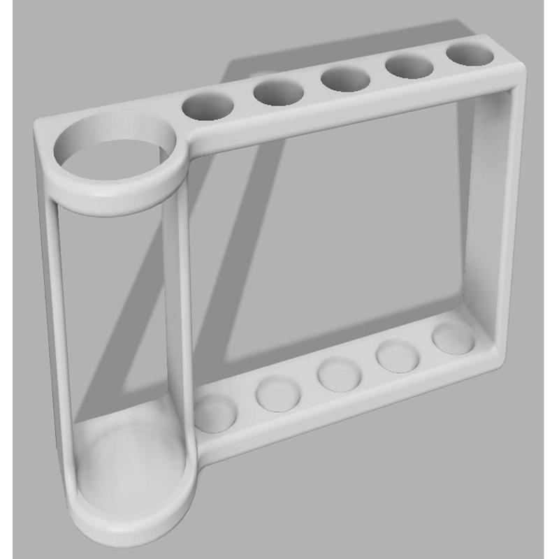 Toothbrush and toothpaste holders for 5,4,3,2