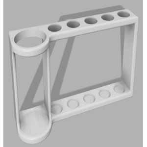 Toothbrush and toothpaste holders for 5,4,3,2