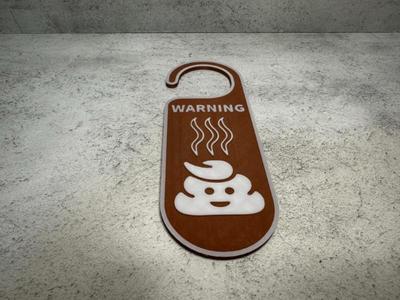 Toilet Door Sign - Smelly Turd