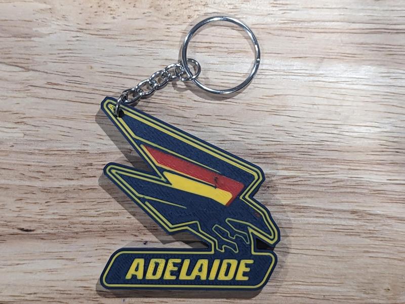 Adelaide Crows AFL Club Logo Keyring