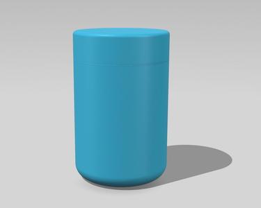 Small jar with AirTag