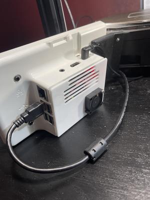 Raspberry PI 7 screen back cover with fan