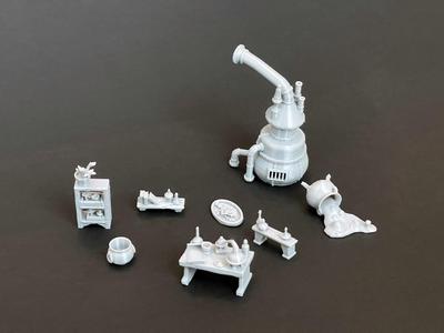 Fantasy Wood House Accessories