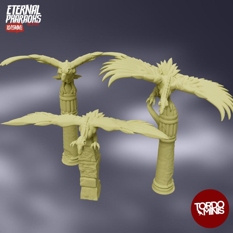 Eternal Pharaohs Revive: Zombie Vultures (10/15mm)