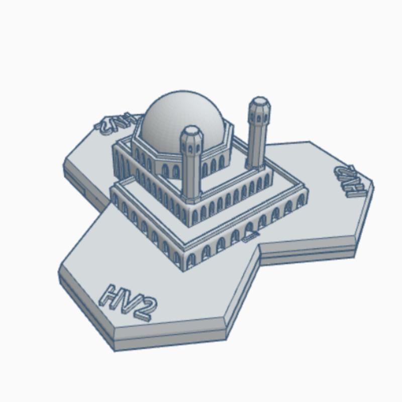 Desert Shrine Hex Map Scale HMSDW007