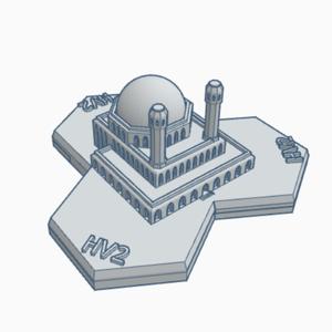 Desert Shrine Hex Map Scale HMSDW007