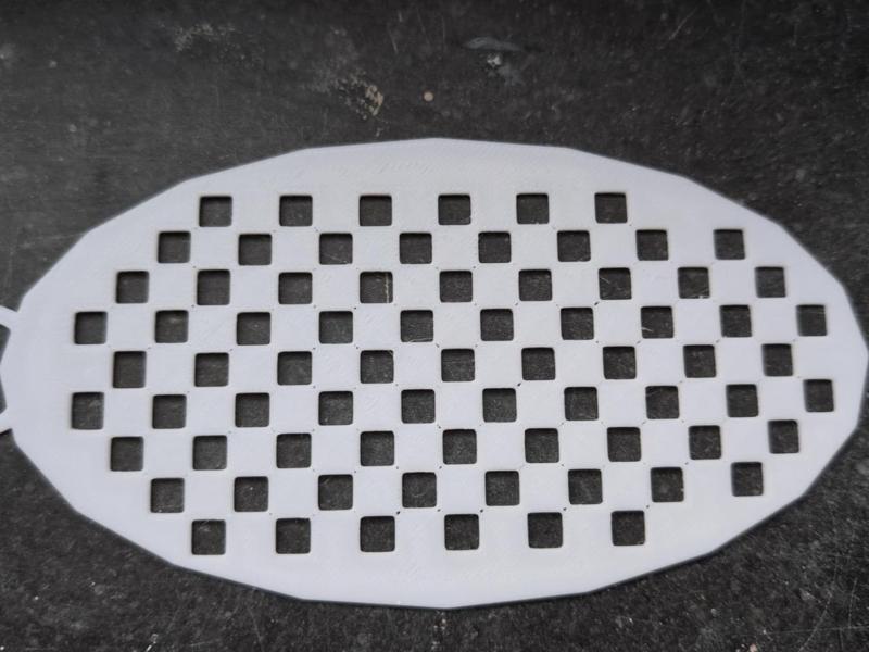 Checkerboard Facepaint stencil
