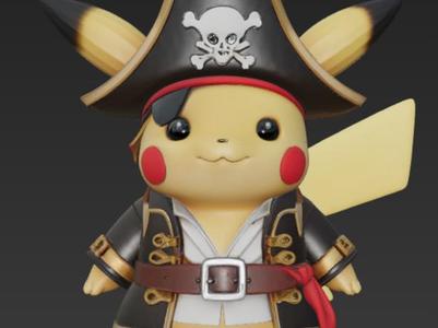 Pikachu action figure – Pirate edition