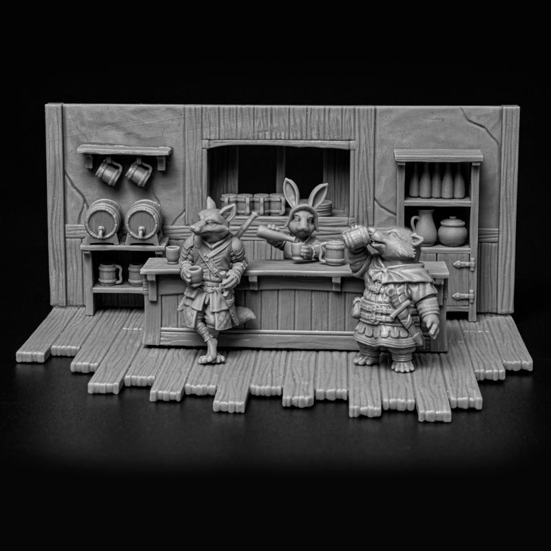 Diorama 2 - Hopscotch's Tavern - Tavern and Diorama set