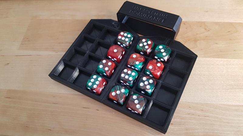 Dice tray for 12 activation dice - full spectrum dominance