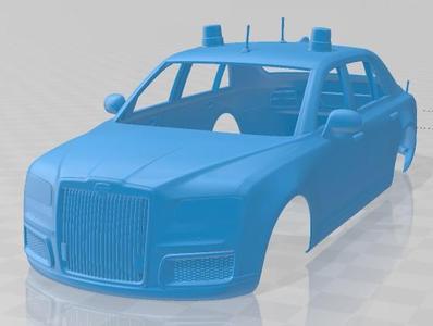 Aurus Senat 4123 Sedan Guard 2018 Printable Body Car