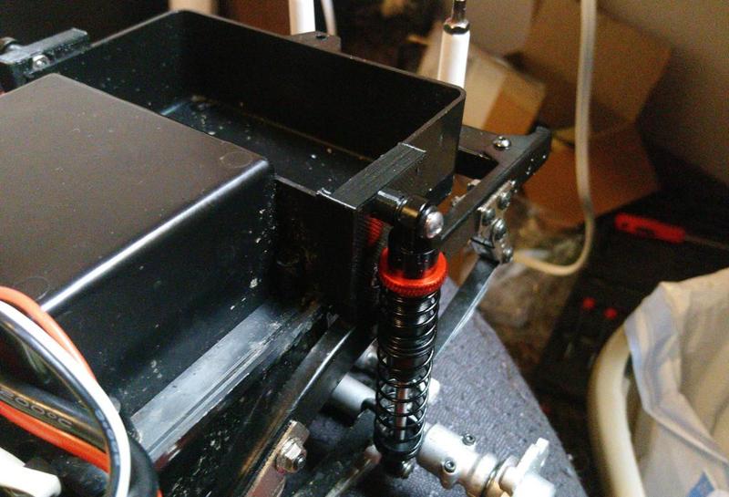 HG P407 rear shock mount adapters