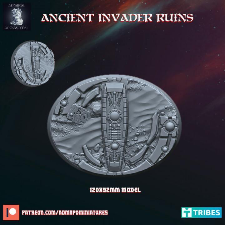 Ancient Invade Ruins 120x92mm base (Pre-supported)