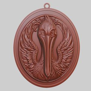 Pelican Animal Pendant Pelican Animal Necklace for CNC Router Laser & 3D Printer