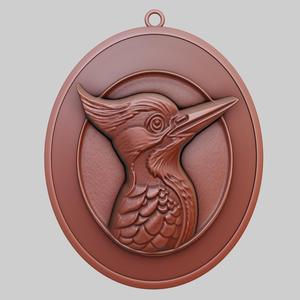 Woodpecker Animal Pendant Woodpecker Animal Necklace for CNC Router Laser & 3D Printer