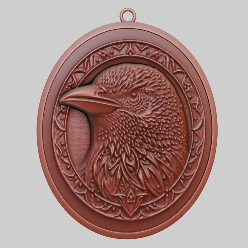 Starling Animal Pendant Starling Animal Necklace for CNC Router Laser & 3D Printer