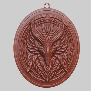 Hawk Animal Pendant Hawk Animal Necklace for CNC Router Laser & 3D Printer