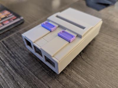 SNES Case Compatible with Pi 4B