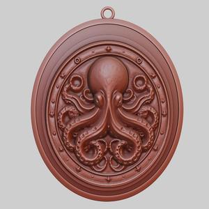 Octopus Animal Pendant Octopus Animal Necklace for CNC Router Laser & 3D Printer