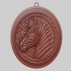 Zebra Animal Pendant Zebra Animal Necklace for CNC Router Laser & 3D Printer